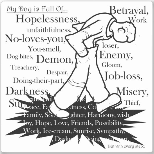 Mijn pad is mijn eigen weg2 sticker (Voorkant)