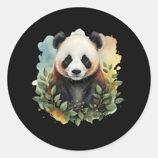 Mijn panda ronde sticker (Voorkant)