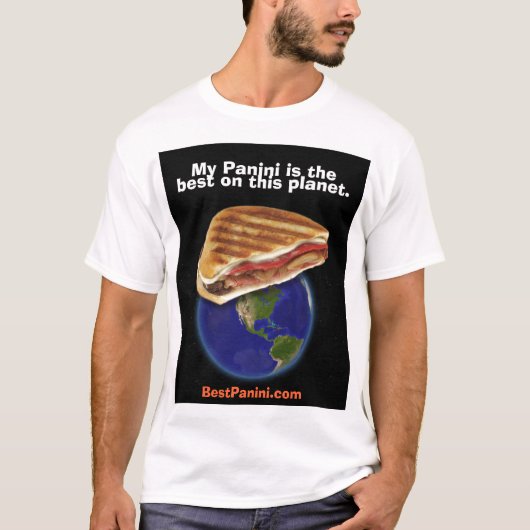 Mijn Panini is de beste op deze planeet. T-shirt (Voorkant)