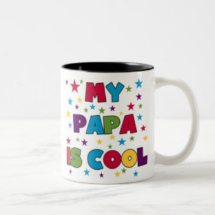 Mijn Papa is Cool Tweekleurige Koffiemok