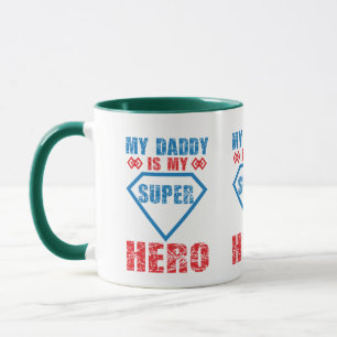 Mijn papa is mijn superheld tripel ontwerp vader m mok
