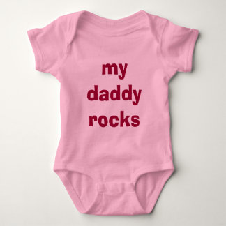 Mijn papa rockt voor kleine meid i romper