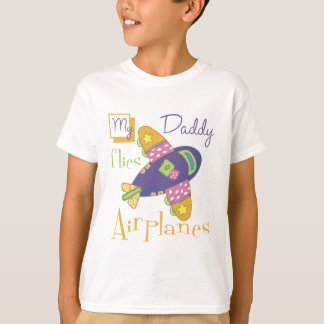 Mijn papa vliegt vliegtuigen t-shirt