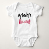 Mijn papa's White en Nerdy Romper (Voorkant)