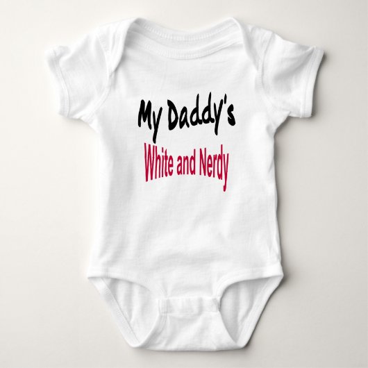 Mijn papa's White en Nerdy Romper (Voorkant)