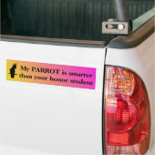 Mijn papegaai is slimmer dan je eerwaarde student bumpersticker (Op Truck)