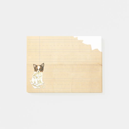 Mijn Papillon Ate mijn thuiswerk Post-it® Notes (Voorkant)