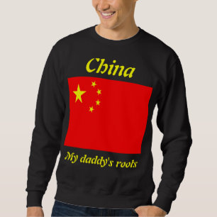 Mijn pappa's wortels china mannen t-shirts