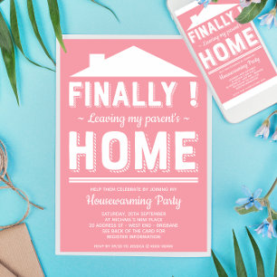 Mijn Parentenhuis verlaten Funny Housewarming Part Kaart