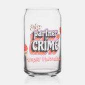 Mijn partner in crime blikvorm glas (Voorkant)