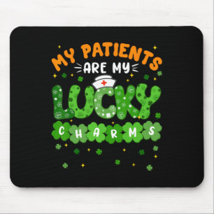 Mijn Patiënten Zijn Lucky Charms Shamrock St Patri Muismat