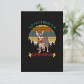 Mijn Patronus is een Chihuahua Funny Gift Hondenli RSVP Kaartje (Staand voorkant)