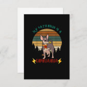 Mijn Patronus is een Chihuahua Funny Gift Hondenli RSVP Kaartje (Voorkant / Achterkant)