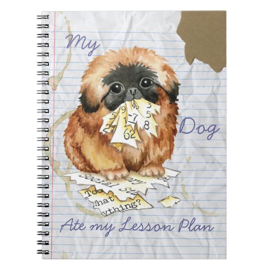 Mijn Pekingese Ate mijn Lesson Plan Notitieboek (Voorkant)