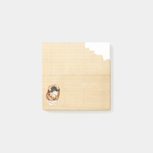 Mijn pekingese Ate Mijn thuiswerk Post-it® Notes (Voorkant)