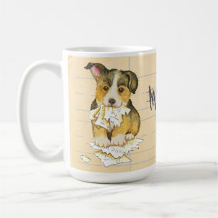 Mijn Pembroke Welsh Corgi Ate mijn thuiswerk Koffiemok