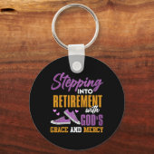 Mijn pensioen ingaan met Gods genade en mij Sleutelhanger (Voorkant)