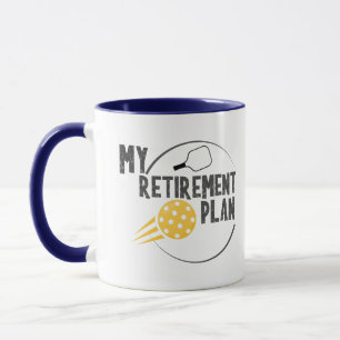 Mijn pensioen Pickleball Sport Drinkare mok Koffie