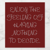 Mijn pensioen wijn label etiket (Enkel label)