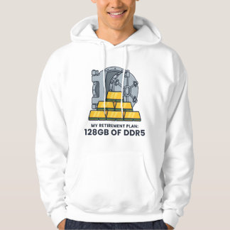 Mijn Pensioenplan 128GB DDR5 Grappige RAM Humor Hoodie