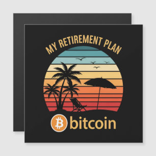 Mijn Pensioenplan Bitcoin Strand Zonsondergang