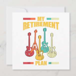 Mijn Pensioenplan Elektrisch Guitar Musical String Kaart