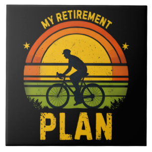 Mijn Pensioenplan Fietsliefhebber Tegeltje