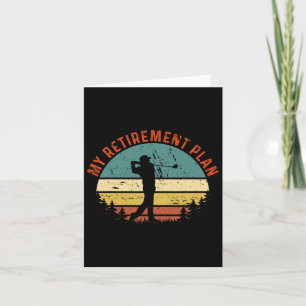 Mijn pensioenplan Funny Golf Slogan T-shirt G Kaart
