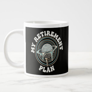 Mijn Pensioenplan Golf Gepensioneerde Golfer Extra Grote Beker