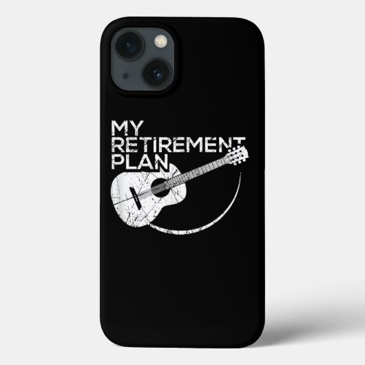 Mijn pensioenplan Guitar Funny Musicians Case-Mate iPhone Case (Achterkant)