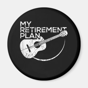 Mijn pensioenplan Guitar Funny Musicians Magneet