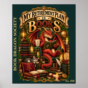 Mijn Pensioenplan Is Boeken   Boek Draak Verenigin Poster