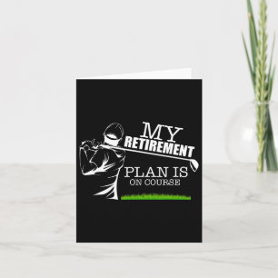 Mijn pensioenplan is op koers... grappige Golf gep Kaart