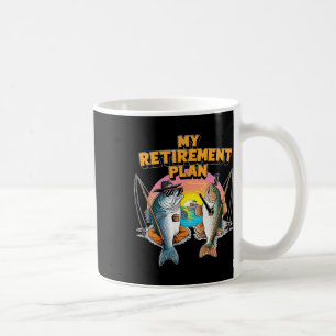 Mijn Pensioenplan Is Plezierige Vis Vissen Visser Koffiemok