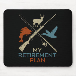 Mijn Pensioenplan Jacht Vist Hunter Grandfat Muismat