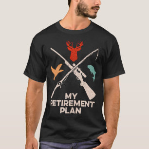 Mijn Pensioenplan - Jagen & Vissen Gepensioneerde T-shirt