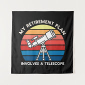 Mijn Pensioenplan Omvat Een Telescoop Wandkleed (Voorkant)