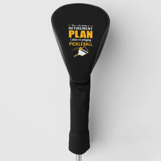 Mijn Pensioenplan Play Pickleball Golfheadcover (Voorkant)