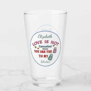Mijn peper voor jouw zout liefde romantische perso glas