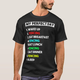 Mijn perfecte dag-afschermingscadeau voor mannen t-shirt
