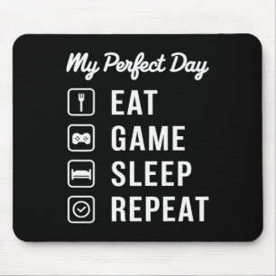 Mijn Perfecte Dag Eet Game Slaap Herhaal Gaming De Muismat