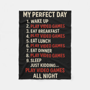 Mijn Perfecte Dag - Pc Gamer Console Game Liefhebb Fleece Deken