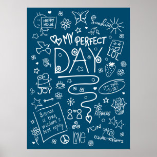 Mijn perfecte dag - Positief denken 2a Poster