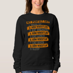 Mijn perfecte dagarm die rustelende rustelarmworst trui