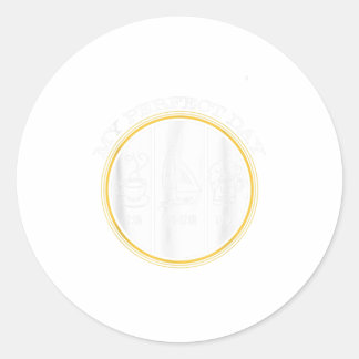 Mijn perfecte koffiebietenverkoper Gi Ronde Sticker