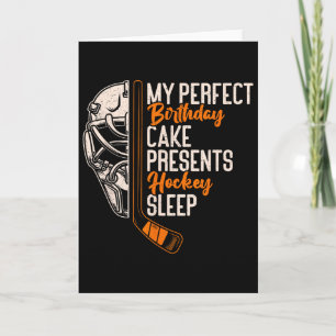 Mijn Perfecte Verjaardagstaart Cadeaus Hockey Slaa Kaart