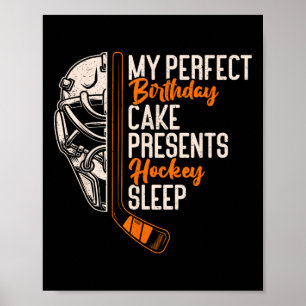 Mijn Perfecte Verjaardagstaart Cadeaus Hockey Slaa Poster