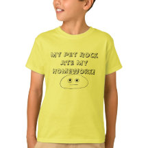 Mijn Pet Rock Ate Mijn thuiswerk! humor T-shirt