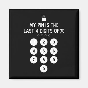 Mijn pincode is de laatste 4 cijfers van het pi-nu magneet