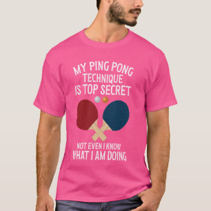 Mijn pingpong techniek is top secret tafeltennis